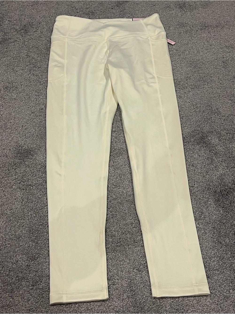 Victoria's Secret Light Yellow Leggings NWT size 12